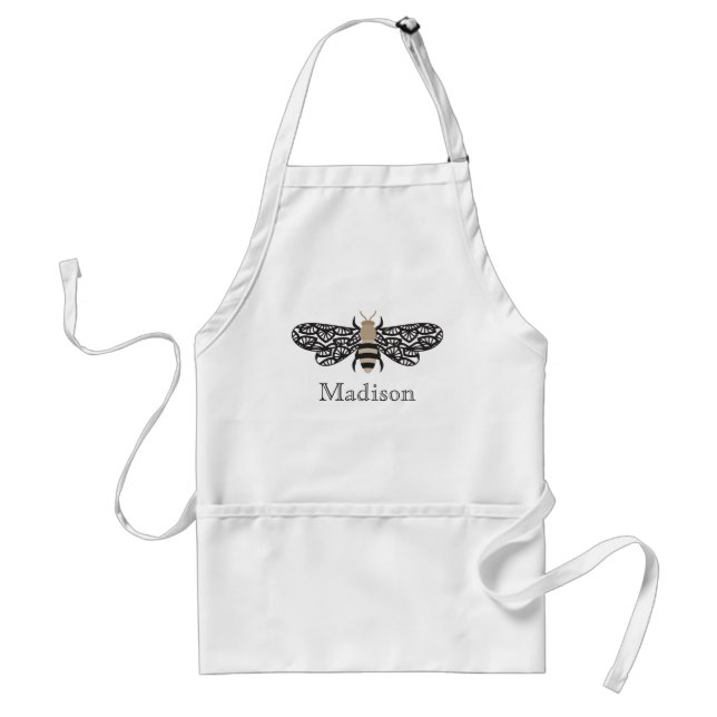 Lacewing Bee Personalized Apron (Front)