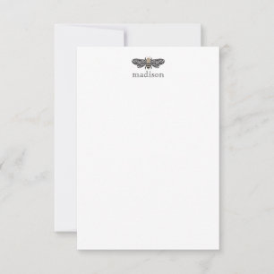 Lacewing Bee Personalized Note Cards