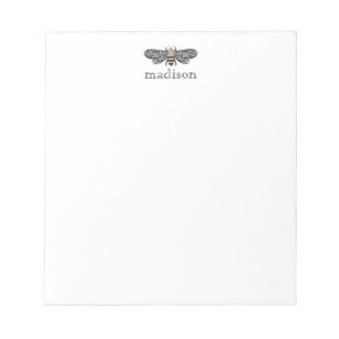 Lacewing Bee Personalized Notepad