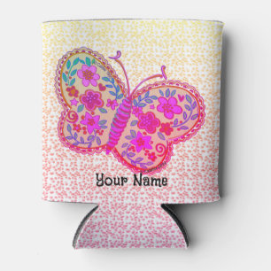 Lacey Butterfly Can Cooler
