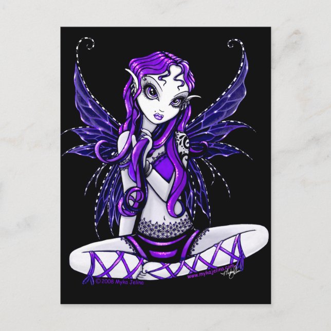 Lacey Cute Fairy Postcard (Front)