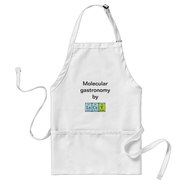 Lacey periodic table name apron (Front)