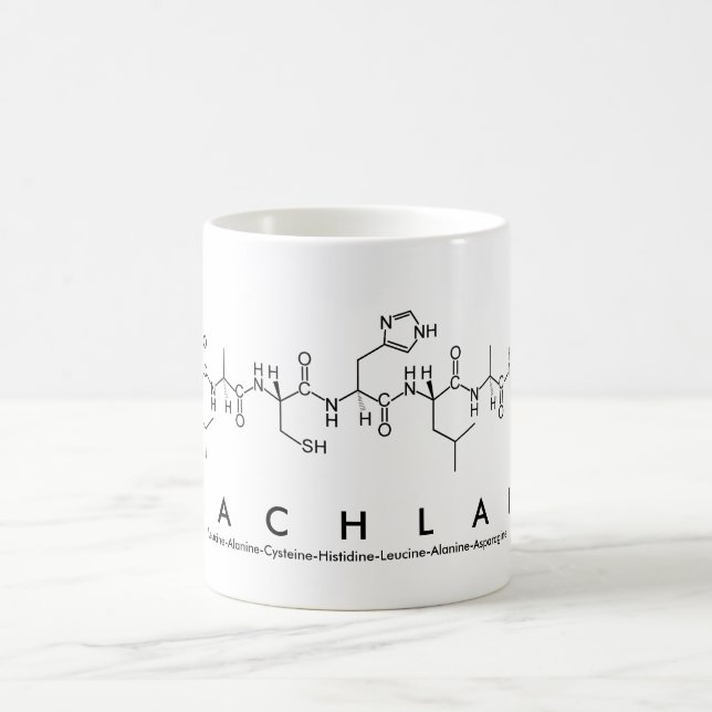 Lachlan peptide name mug (Center)