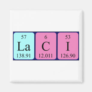 Laci periodic table name magnet