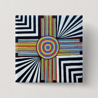 Laci's Zia 2 Inch Square Button