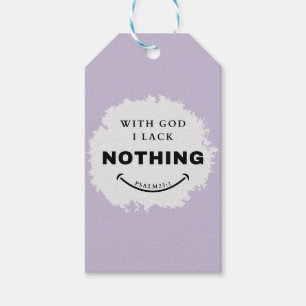 Lack Nothing Gift Tag