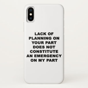Lack of Planning Case-Mate iPhone Case