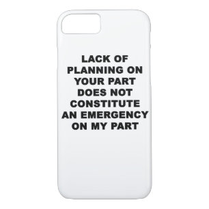 Lack of Planning Case-Mate iPhone Case
