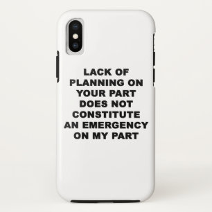 Lack of Planning Case-Mate iPhone Case