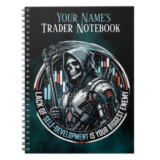 Lack of Self-Development Midnight Teal Notebook