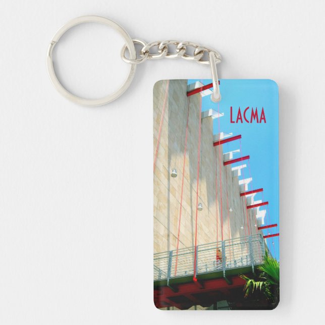 LACMA Museum Los Angeles Fine Art Photograph Keych Keychain (Front)