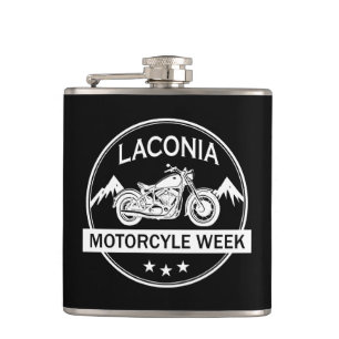 Laconia Motorcycle Week Motorbike Hip Flask