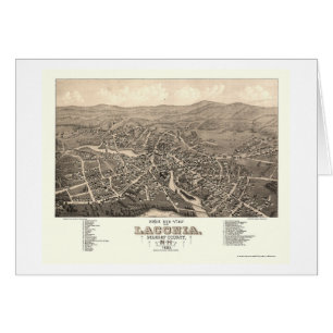 Laconia, NH Panoramic Map - 1883