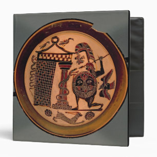 Laconian black-figure cup depicting a warrior atta binder