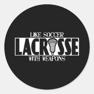 Lacrosse A Soccer Sticker