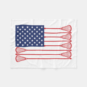 Lacrosse American Flag Blanket