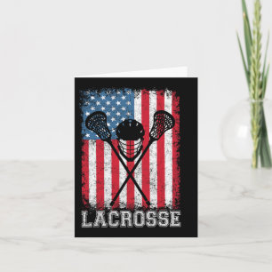 Lacrosse American Flag Lax Helmet Sticks 4th Of Ju Card
