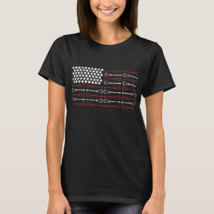 Lacrosse American Flag Lax Mom design T-Shirt