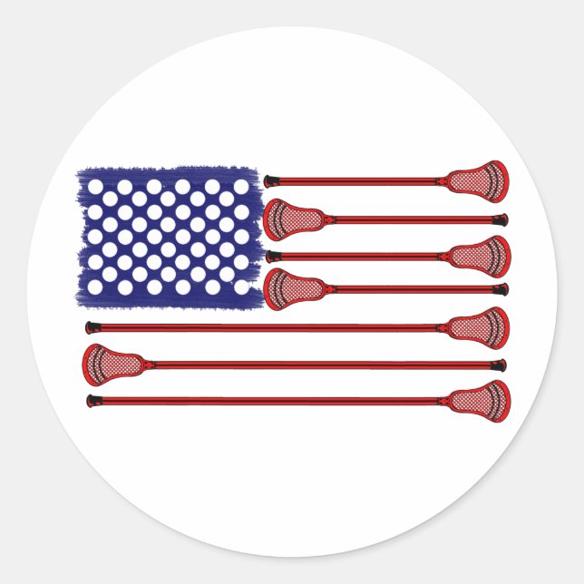 Lacrosse AmericasGame Classic Round Sticker (Front)