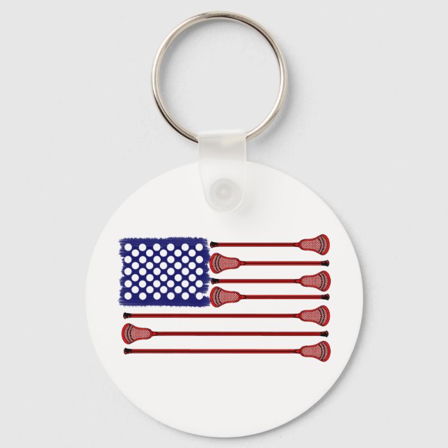 Lacrosse AmericasGame Keychain (Front)