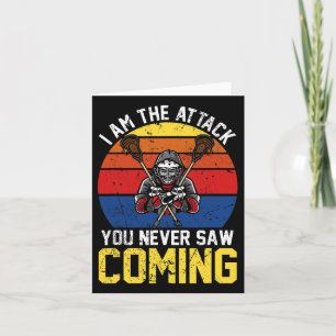 Lacrosse Attack You Never Saw Coming Crossed Stick Card