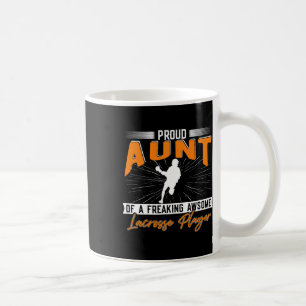 Lacrosse Aunt Lax Sports Lovers Proud Lacrosse Aun Coffee Mug
