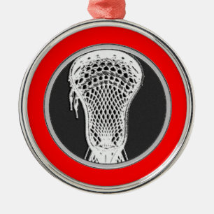 Lacrosse Award Metal Ornament