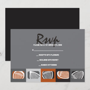 LACROSSE Bar Mitzvah Invitation Reply Card