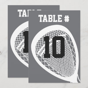 LACROSSE Bar Mitzvah TABLE SEATING CARD