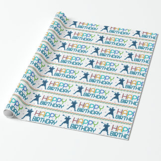 Lacrosse Birthday gift wrap paper