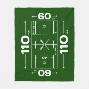 Lacrosse Blanket - Lacrosse Field Design