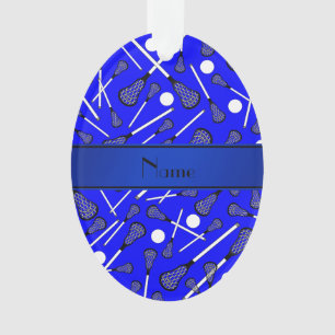 Lacrosse bleue nommée personnalisée
