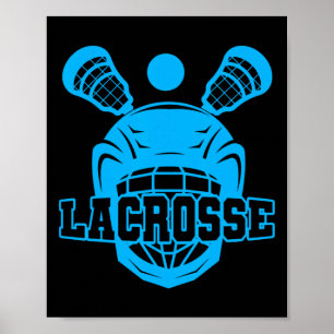Lacrosse Boy Player Lacrosse Youth Kids Boys  Poster