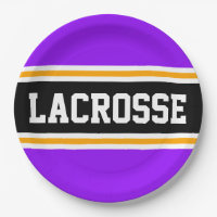 LACROSSE Bright Purple Black Yellow Racing Stripes