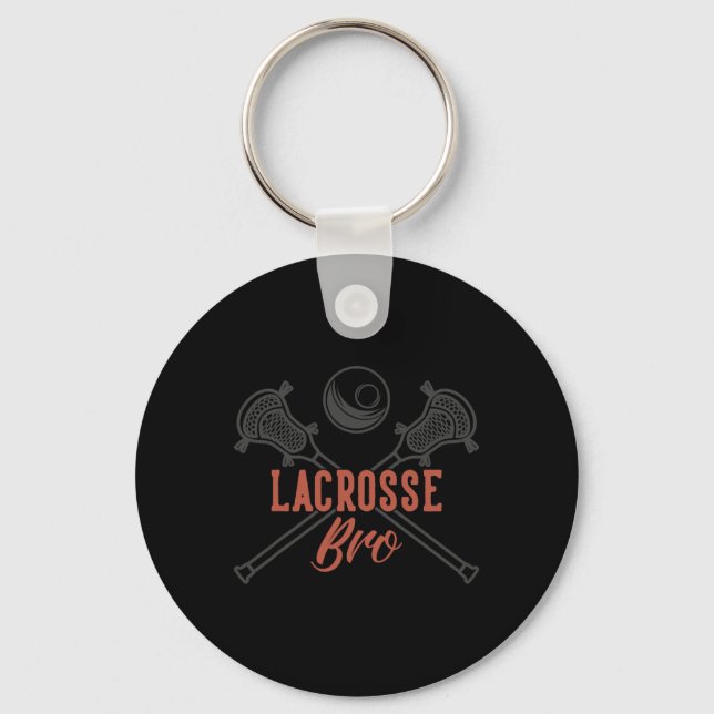 Lacrosse Bro  Keychain (Front)