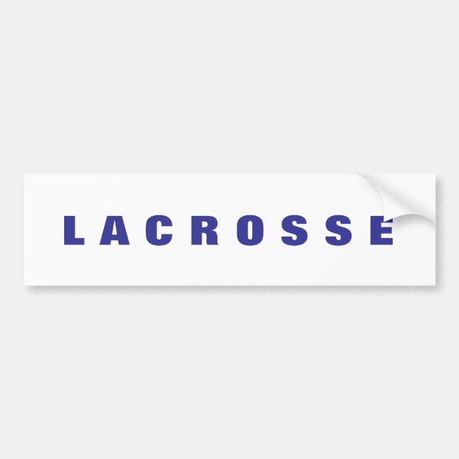 Lacrosse bumper sticker (Front)