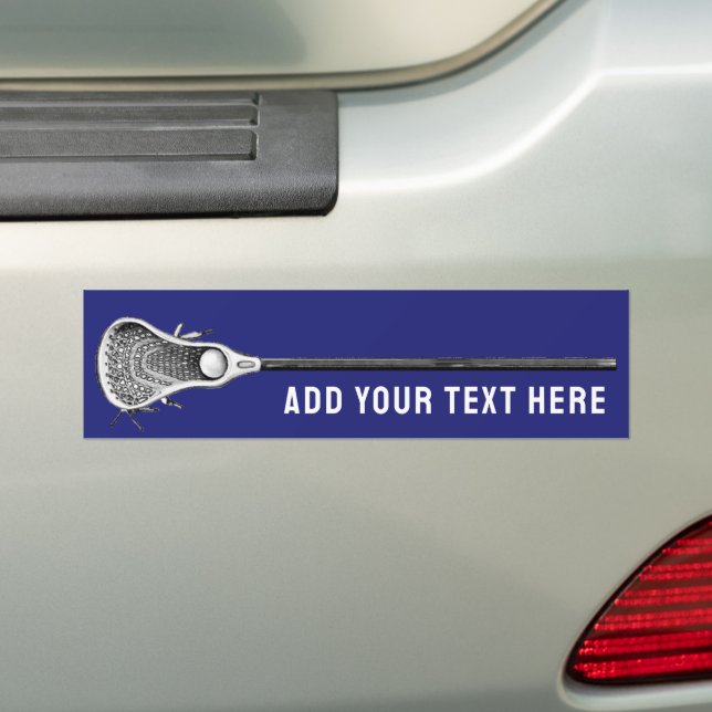 Lacrosse Bumper Sticker (On Car)