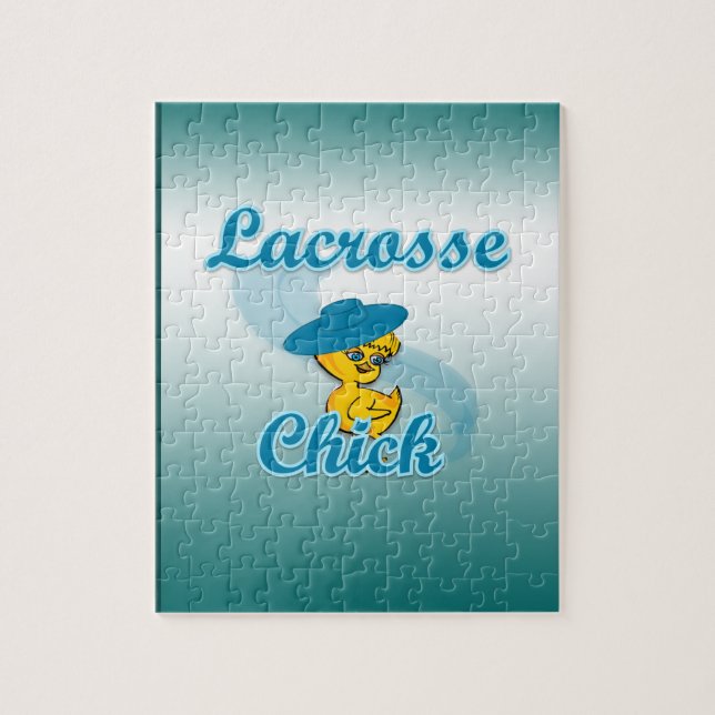 Lacrosse Chick #3 Jigsaw Puzzle (Vertical)