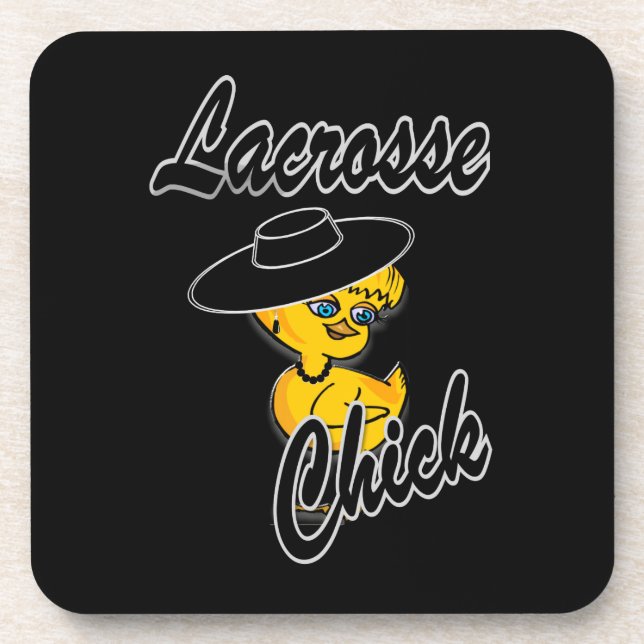 Lacrosse Chick #4 Coaster (Front)