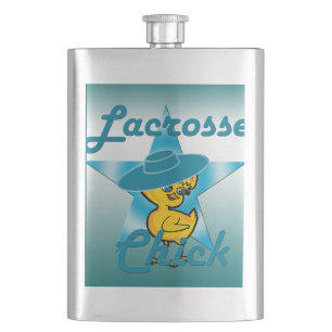 Lacrosse Chick #7 Hip Flask