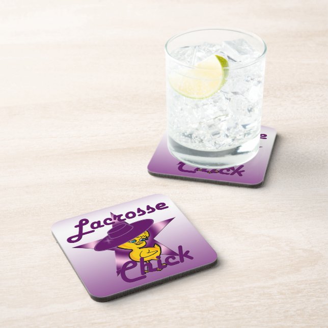 Lacrosse Chick  Coaster (Right Side)