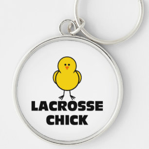 Lacrosse Chick Keychain