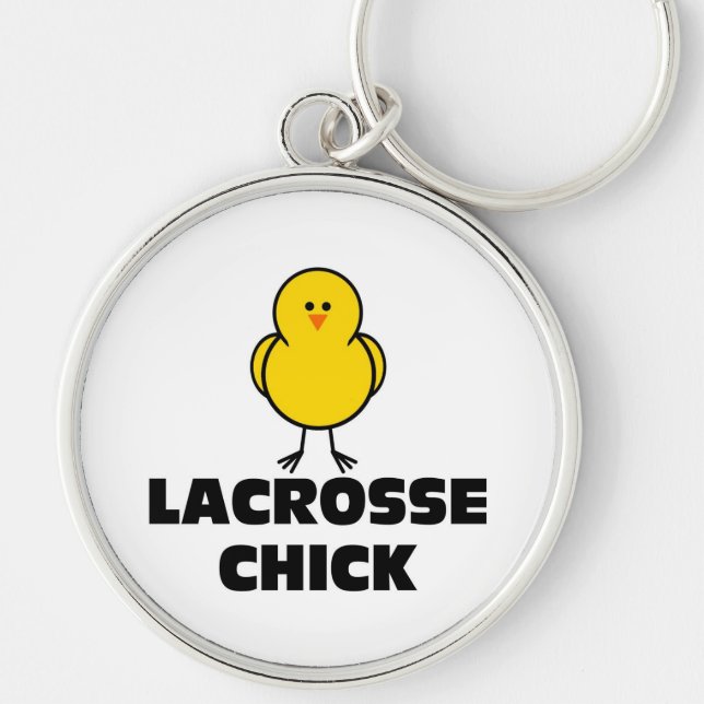 Lacrosse Chick Keychain (Front)