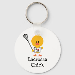 Lacrosse Chick Keychain