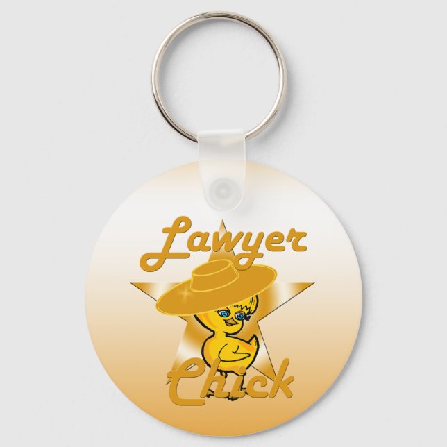 Lacrosse Chick  Keychain (Front)