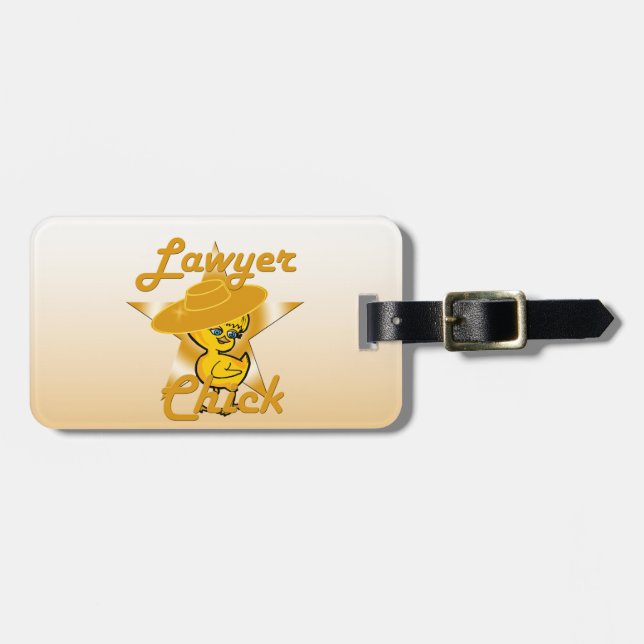 Lacrosse Chick  Luggage Tag (Front Horizontal)