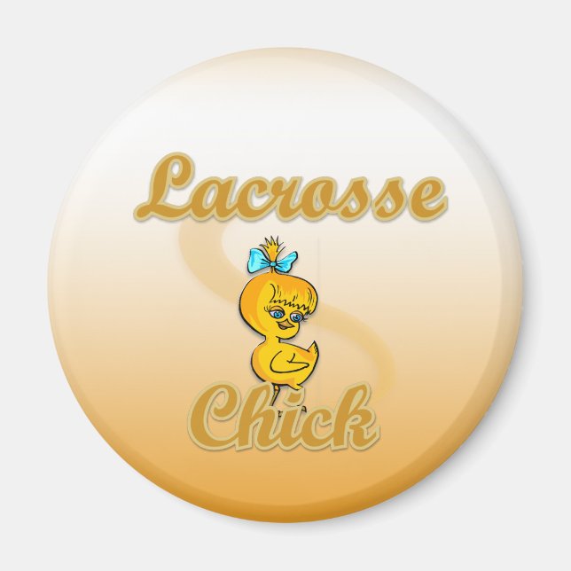 Lacrosse Chick Magnet (Front)