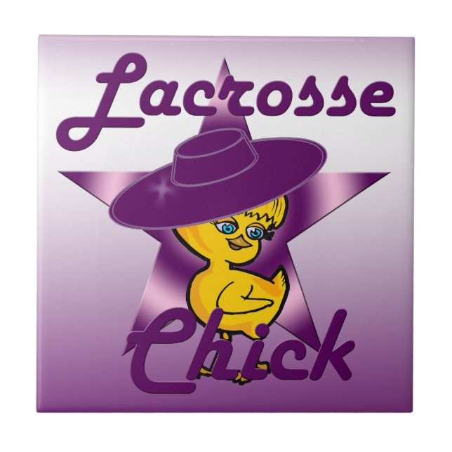 Lacrosse Chick  Tile (Front)