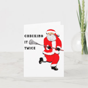 Lacrosse Christmas  Card