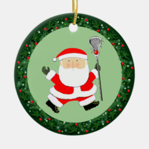Lacrosse Christmas Collectable Ceramic Ornament